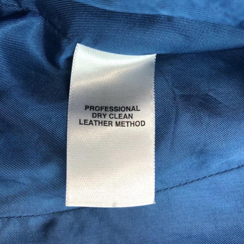 Blue Suede Button-Front Jacket - Picture 8 of 8